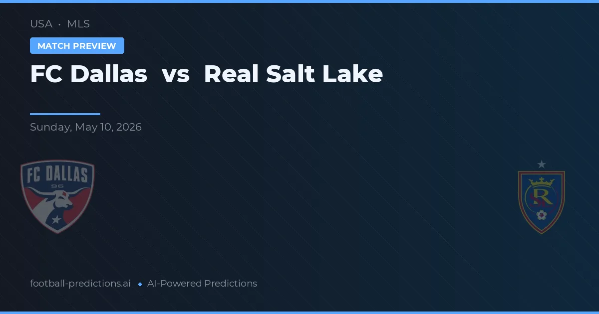 FC Dallas vs Real Salt Lake — voorspelling en vooruitblik wedstrijd