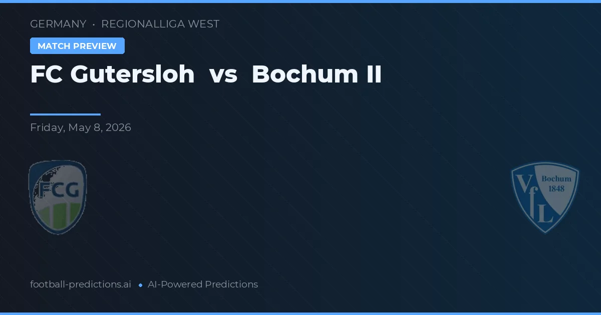 FC Gütersloh vs VfL Bochum II — voorspelling en vooruitblik wedstrijd