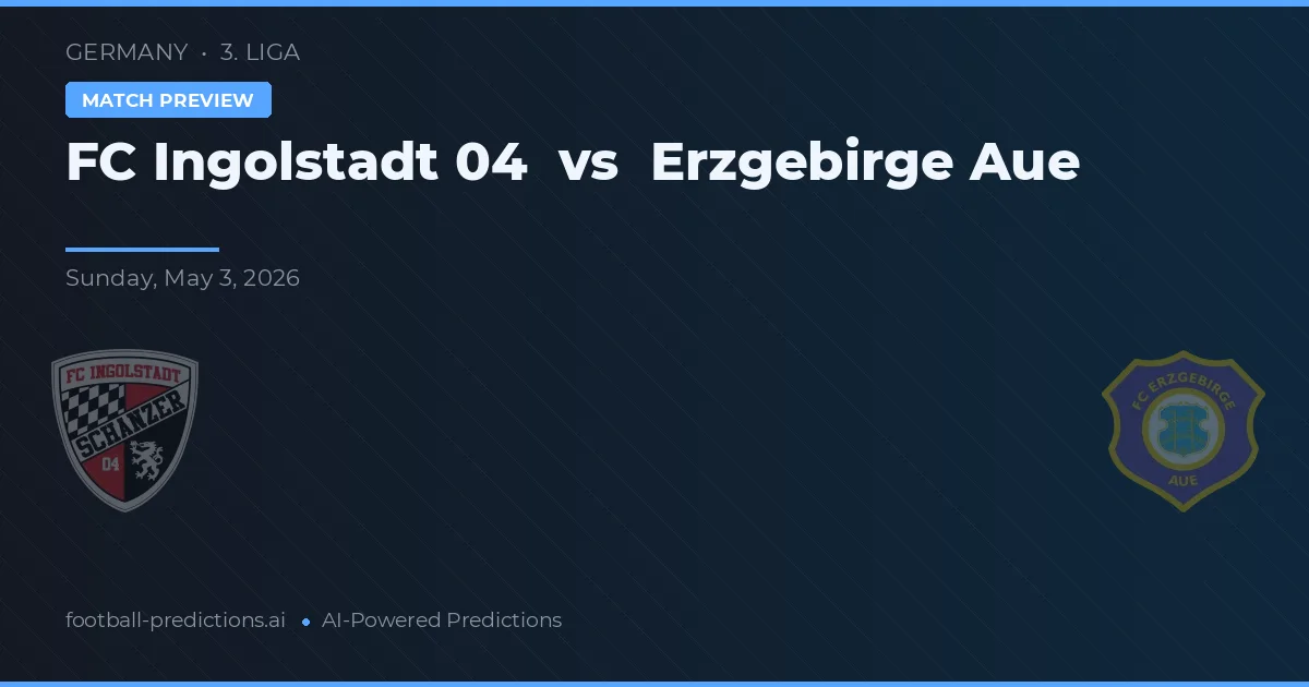 FC Ingolstadt 04 vs Erzgebirge Aue — voorspelling en vooruitblik wedstrijd