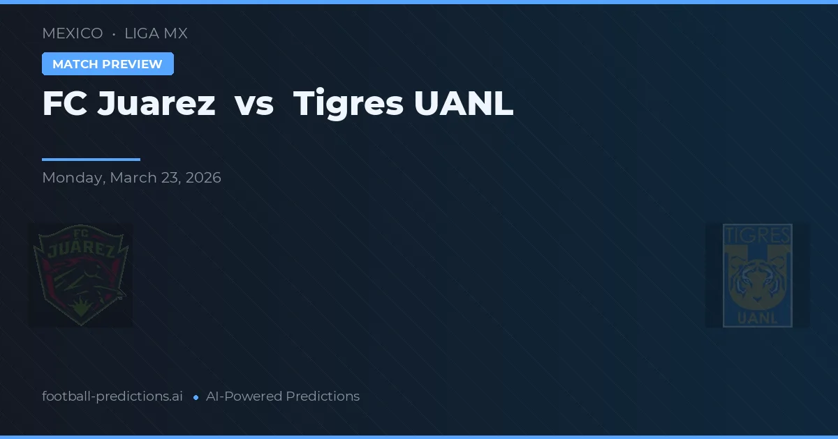 FC Juárez vs Tigres UANL — voorspelling en vooruitblik wedstrijd
