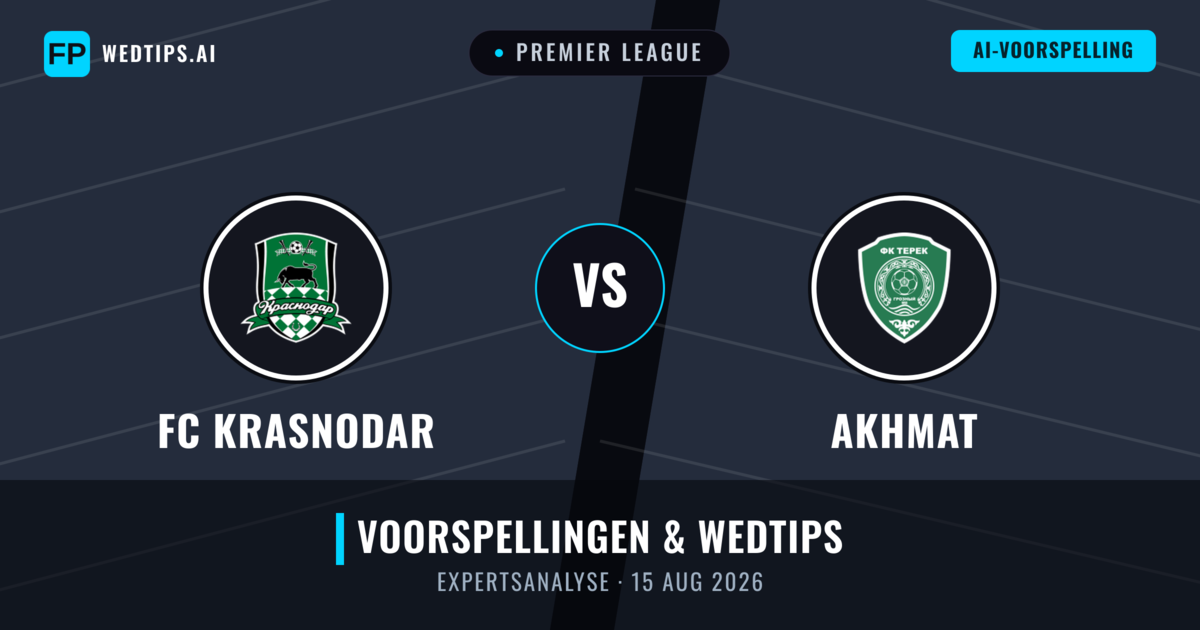 FC Krasnodar vs Akhmat — voorspelling en vooruitblik wedstrijd