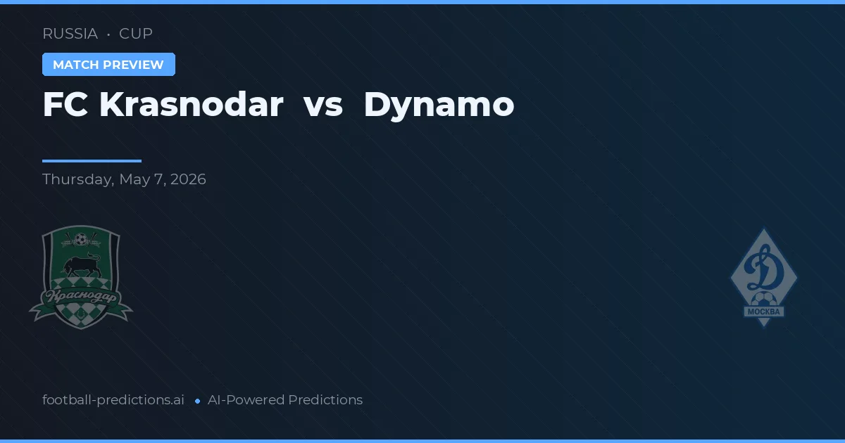 FC Krasnodar vs Dynamo Moskou preview
