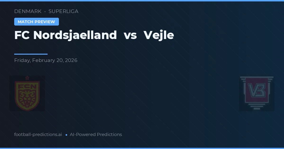 FC Nordsjælland vs Vejle BK — voorspelling en vooruitblik wedstrijd