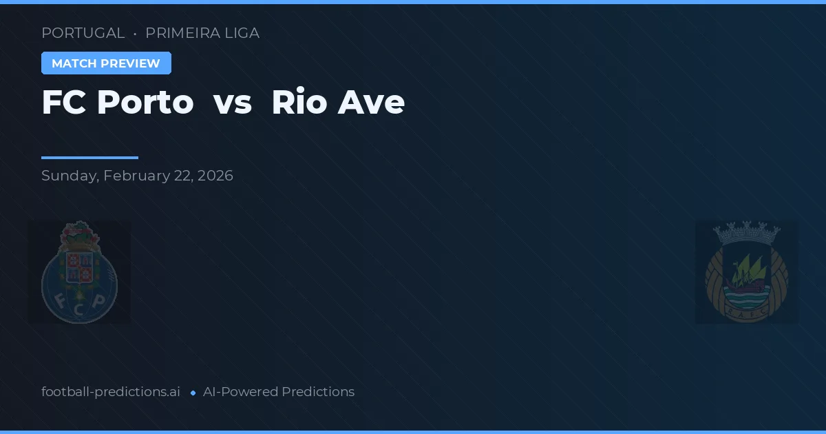 FC Porto vs Rio Ave — voorspelling en vooruitblik wedstrijd