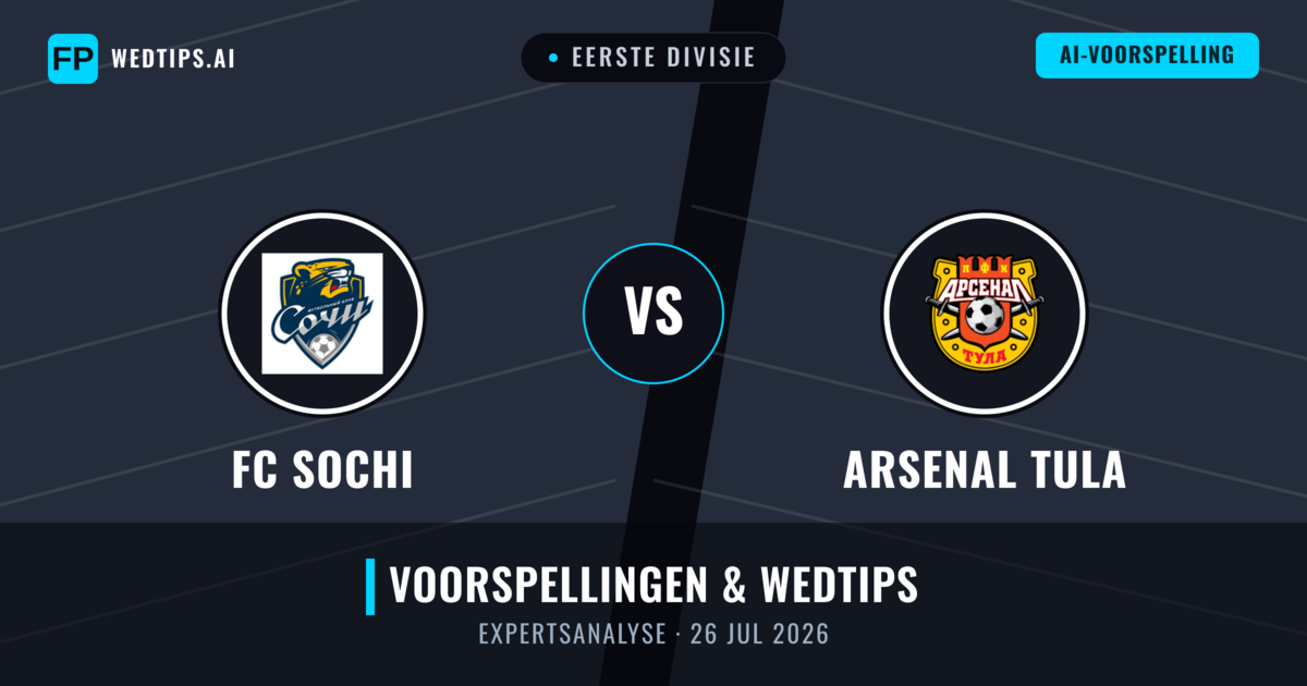 FC Sochi vs Arsenal Tula — voorspelling en vooruitblik wedstrijd