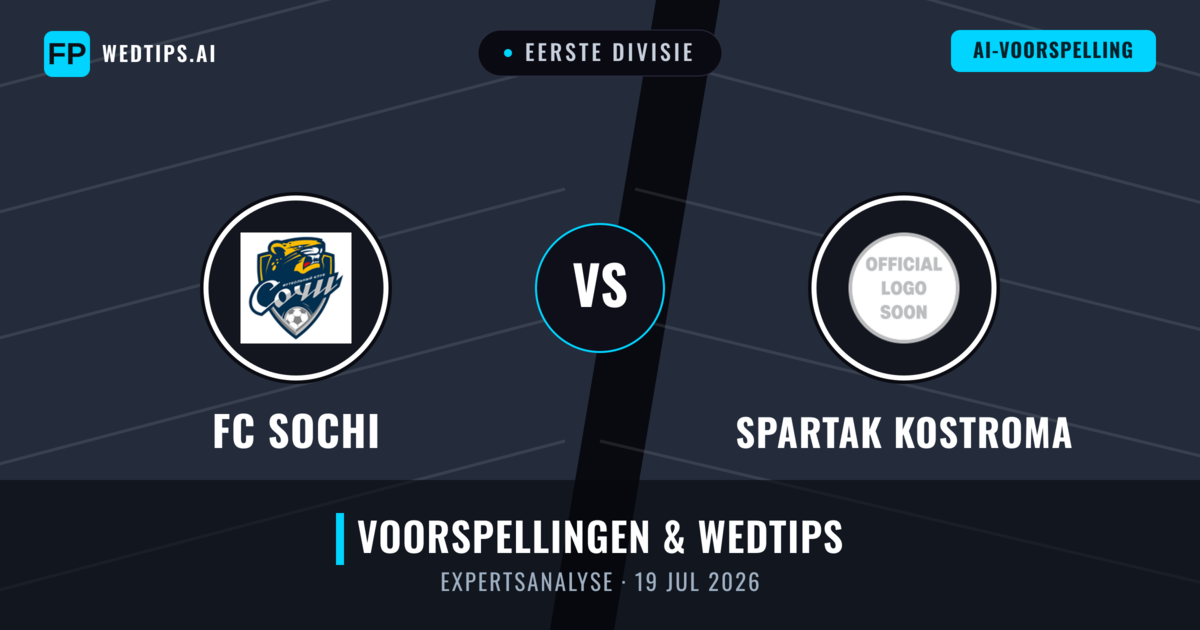 FC Sochi vs Spartak Kostroma — voorspelling en vooruitblik wedstrijd