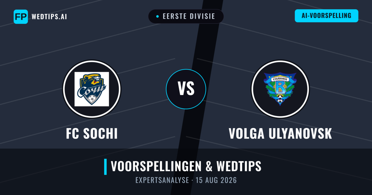 FC Sochi vs Volga Ulyanovsk — voorspelling en vooruitblik wedstrijd