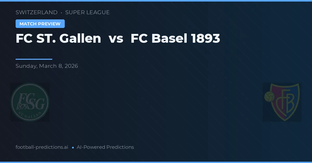 FC St. Gallen vs FC Basel — voorspelling en vooruitblik wedstrijd
