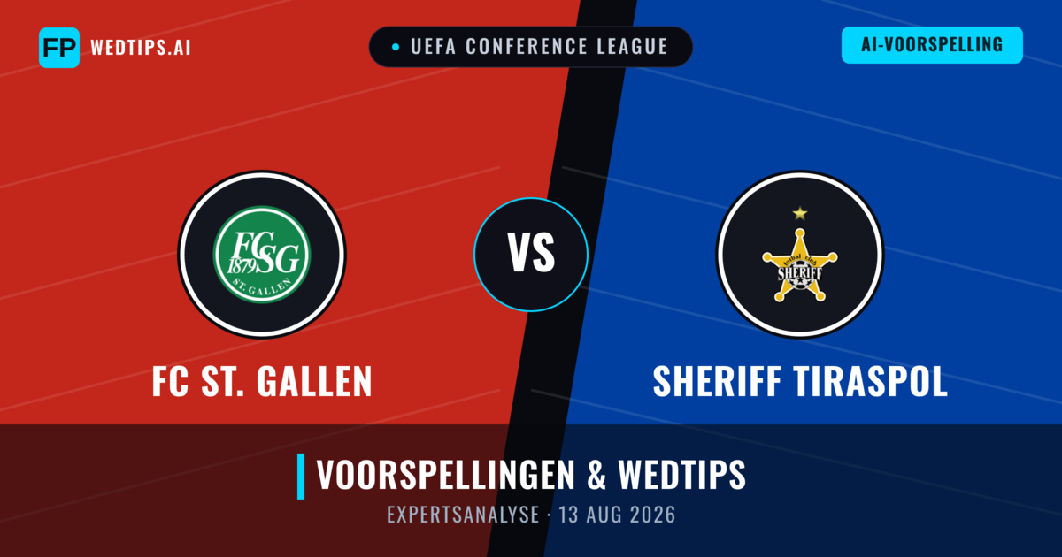 FC St. Gallen vs Sheriff Tiraspol — voorspelling en vooruitblik wedstrijd