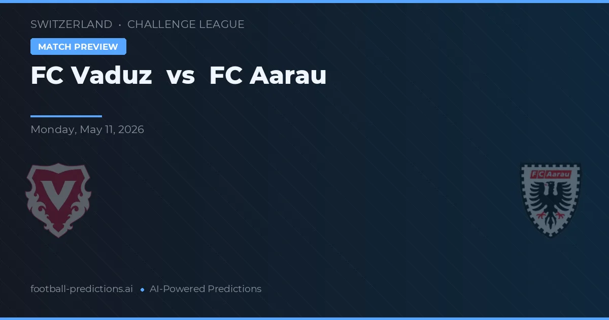FC Vaduz vs FC Aarau — voorspelling en vooruitblik wedstrijd