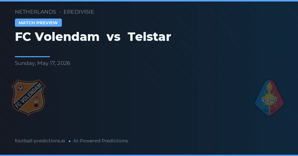 FC Volendam vs Telstar — voorspelling en vooruitblik wedstrijd
