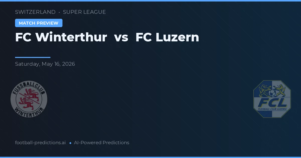 FC Winterthur vs FC Luzern — voorspelling en vooruitblik wedstrijd