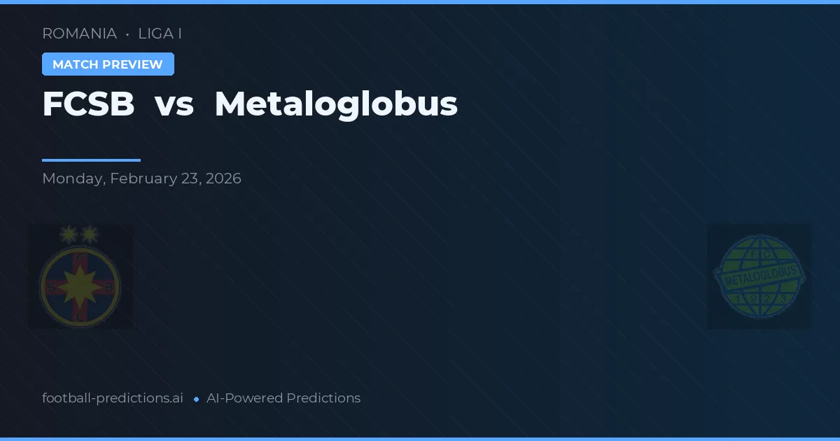 FCSB vs Metaloglobus — voorspelling en vooruitblik wedstrijd