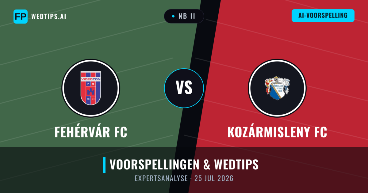 Fehérvár FC vs Kozármisleny FC — voorspelling en vooruitblik wedstrijd