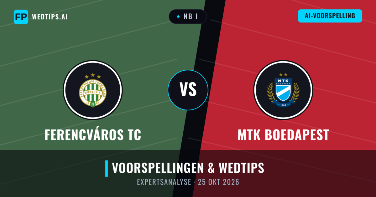 Ferencváros TC vs MTK Boedapest — voorspelling en vooruitblik wedstrijd