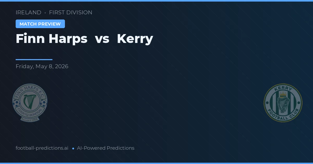 Finn Harps vs Kerry — voorspelling en vooruitblik wedstrijd