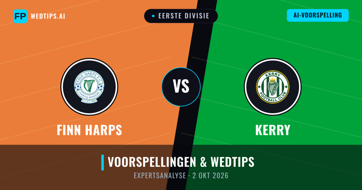 Finn Harps vs Kerry — voorspelling en vooruitblik wedstrijd