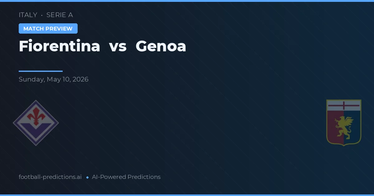 Fiorentina vs Genua — voorspelling en vooruitblik wedstrijd