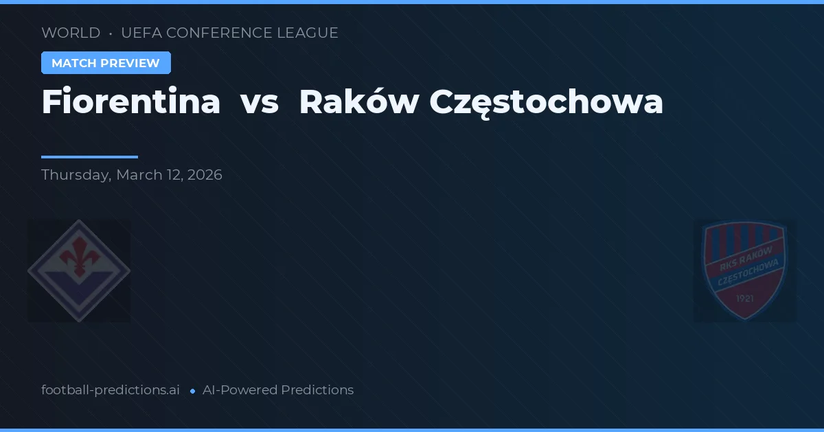 Fiorentina vs Raków Częstochowa — voorspelling en vooruitblik wedstrijd