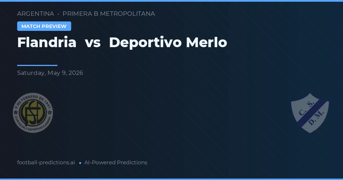 Flandria vs Deportivo Merlo — voorspelling en vooruitblik wedstrijd