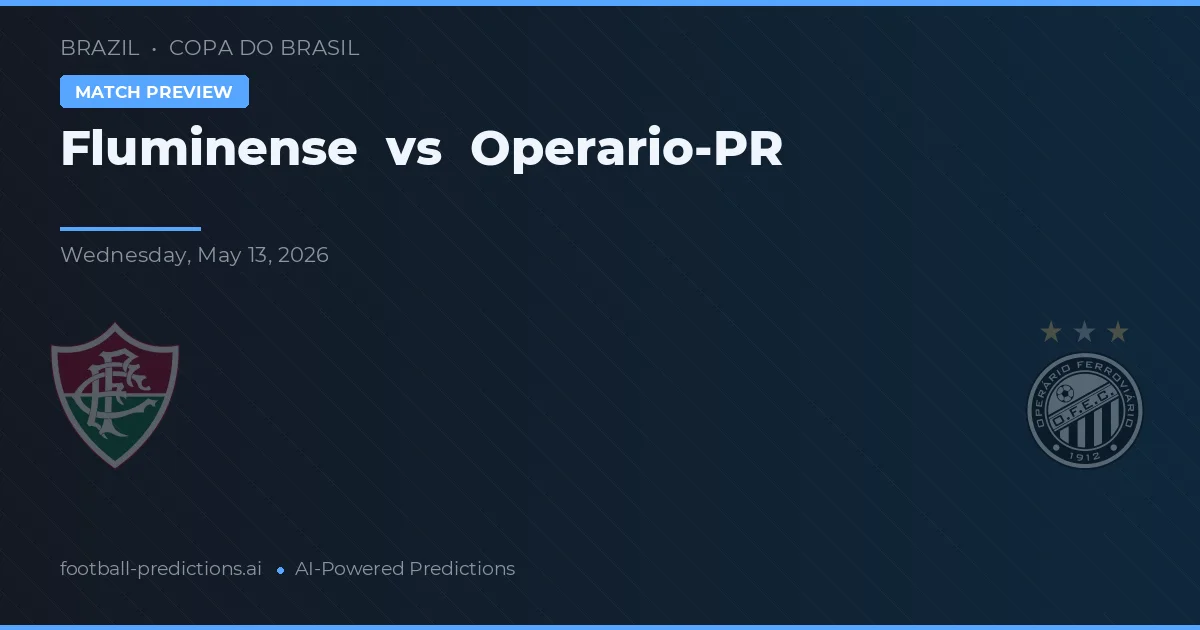Fluminense vs Operário-PR — voorspelling en vooruitblik wedstrijd