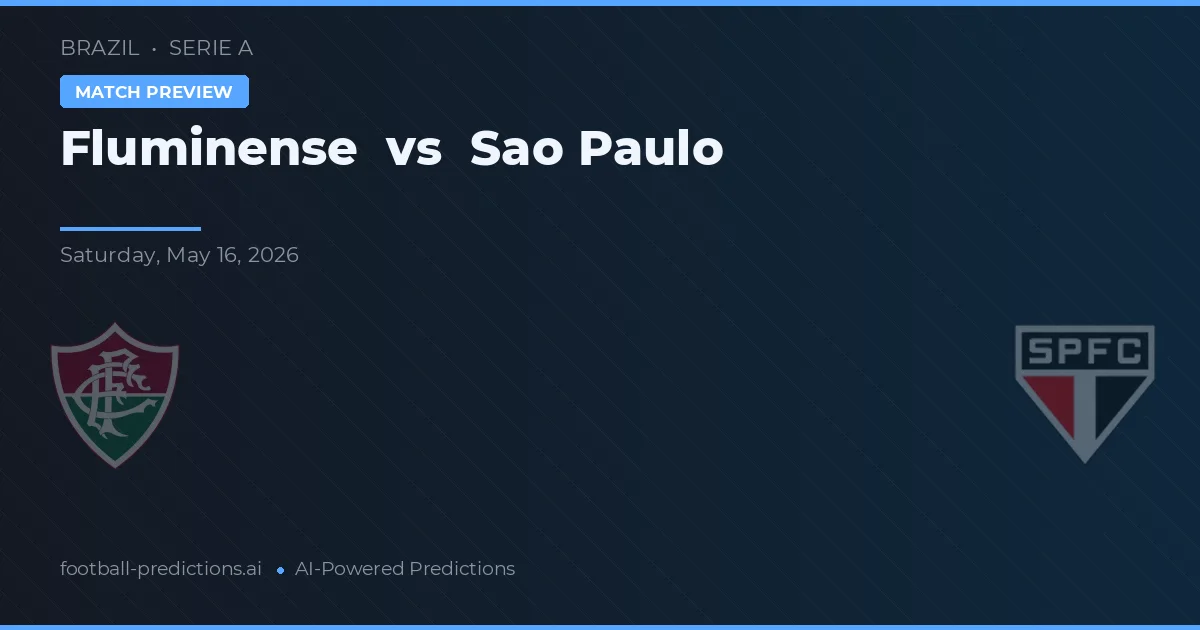 Fluminense vs São Paulo — voorspelling en vooruitblik wedstrijd