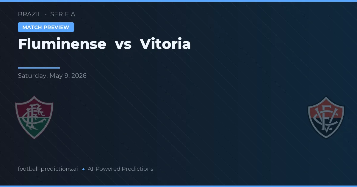 Fluminense vs Vitória — voorspelling en vooruitblik wedstrijd