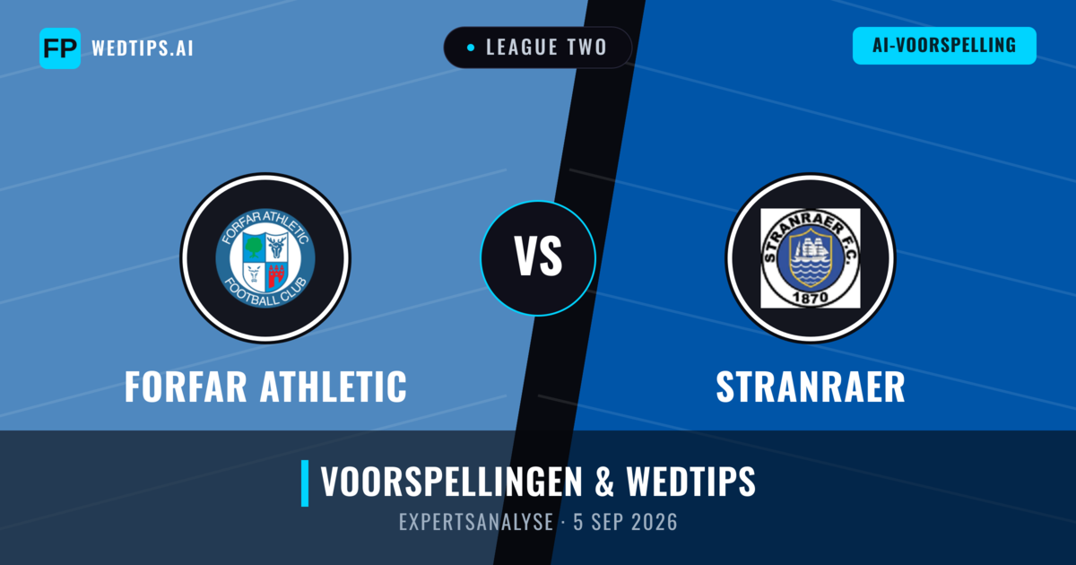 Forfar Athletic vs Stranraer — voorspelling en vooruitblik wedstrijd