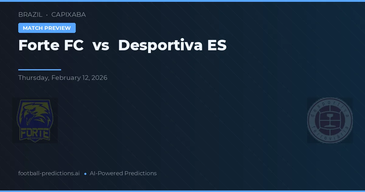 Forte FC vs Desportiva ES — voorspelling en vooruitblik wedstrijd