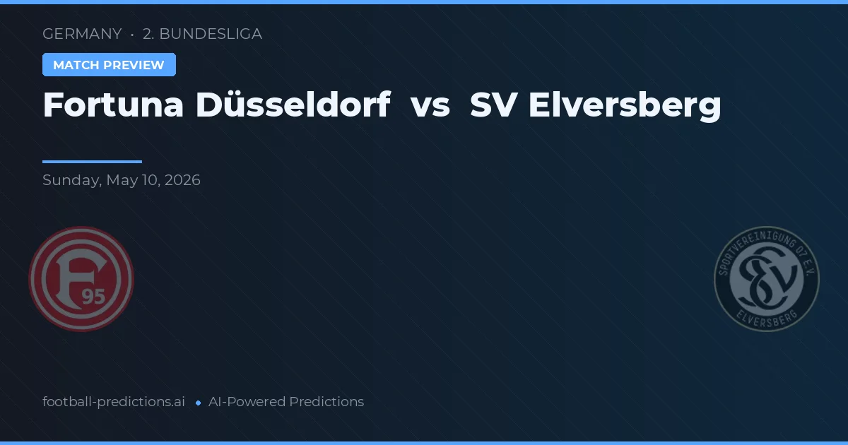 Fortuna Düsseldorf vs SV Elversberg — voorspelling en vooruitblik wedstrijd