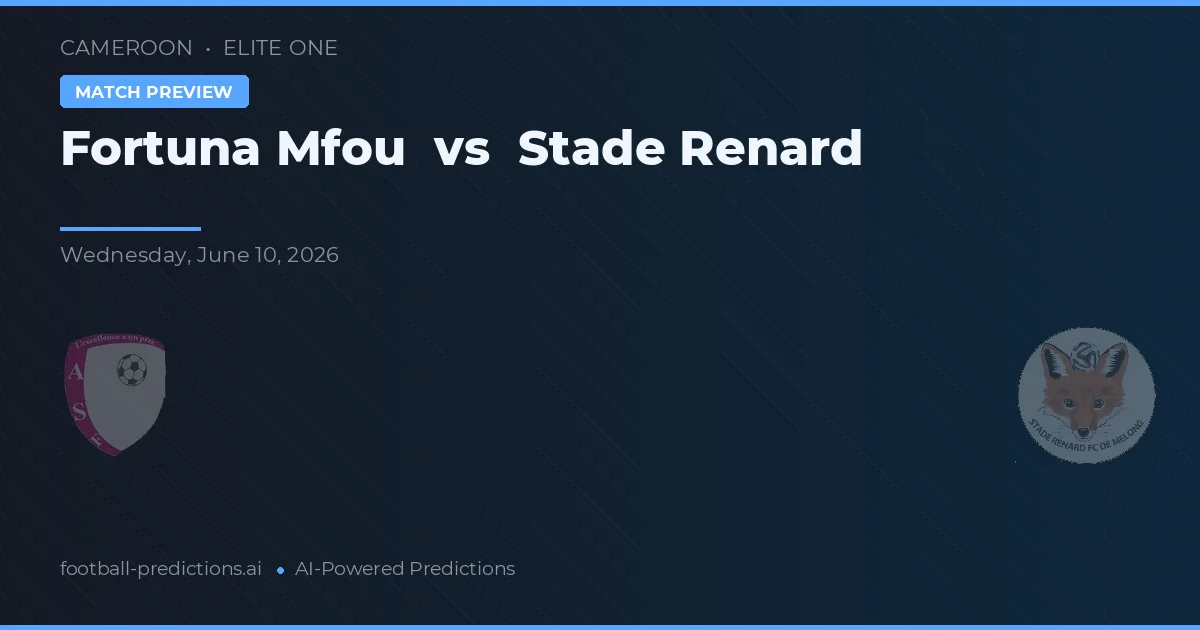 Fortuna Mfou vs Stade Renard — voorspelling en vooruitblik wedstrijd