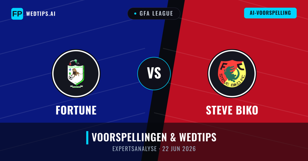 Fortune vs Steve Biko — voorspelling en vooruitblik wedstrijd