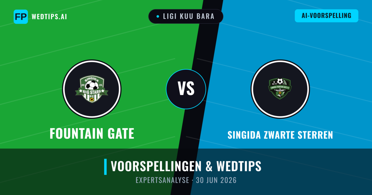 Fountain Gate vs Singida Zwarte Sterren — voorspelling en vooruitblik wedstrijd