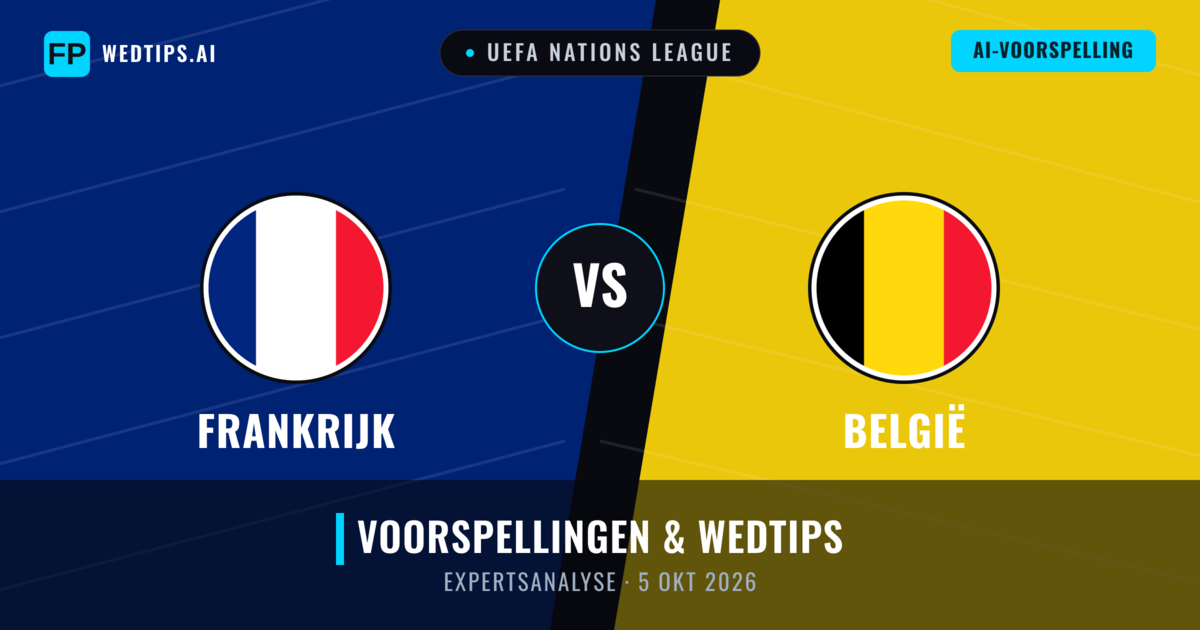 Frankrijk vs België — voorspelling en vooruitblik wedstrijd