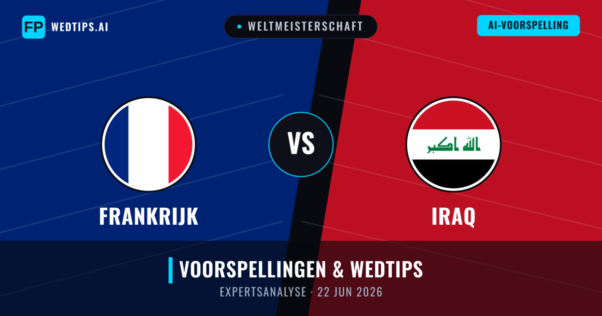 Frankrijk vs Iraq — voorspelling en vooruitblik wedstrijd