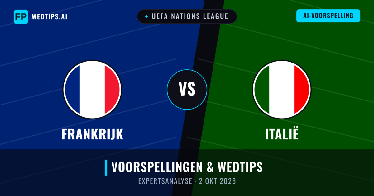 Frankrijk vs Italië — voorspelling en vooruitblik wedstrijd