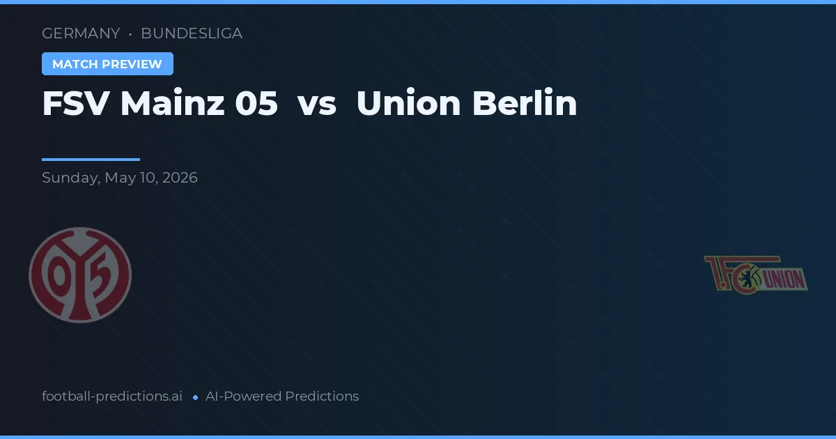 FSV Mainz 05 vs Union Berlin — voorspelling en vooruitblik wedstrijd