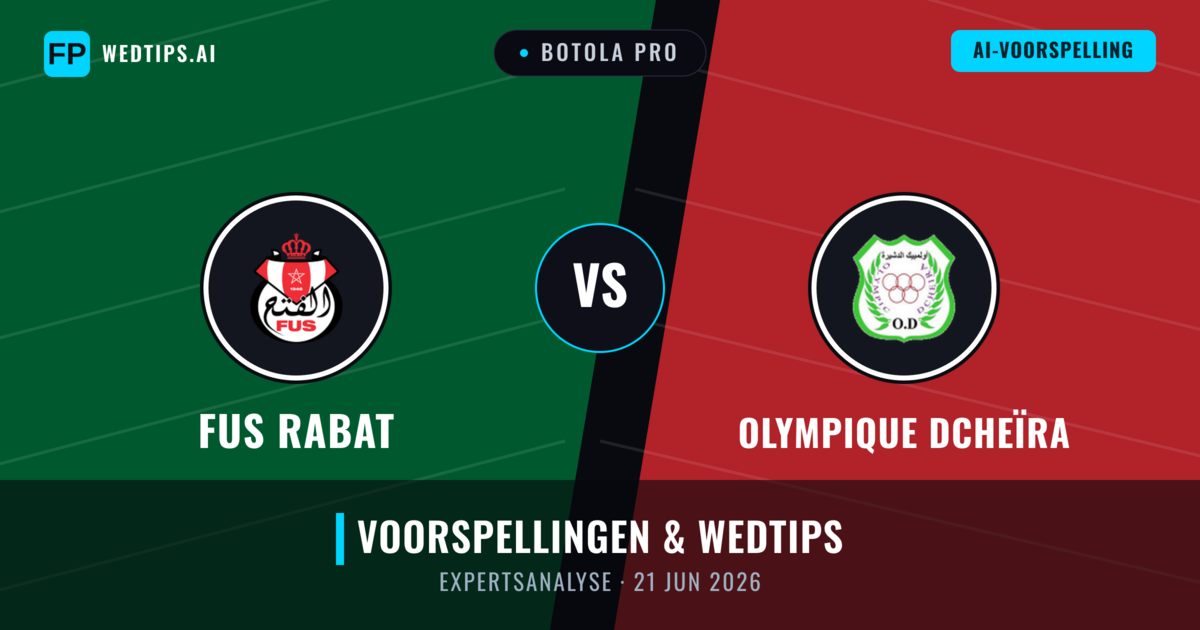 FUS Rabat vs Olympique Dcheïra — voorspelling en vooruitblik wedstrijd