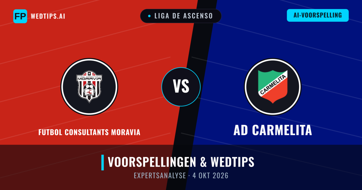 Futbol Consultants Moravia vs AD Carmelita — voorspelling en vooruitblik wedstrijd