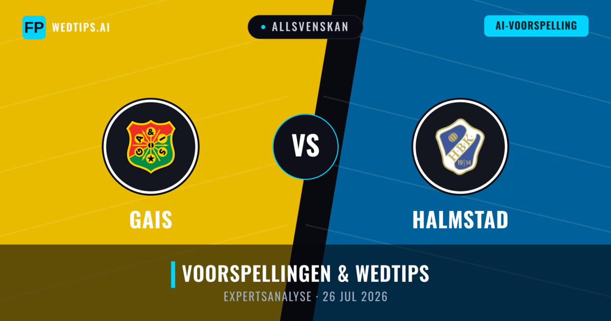 Gais vs Halmstad — voorspelling en vooruitblik wedstrijd