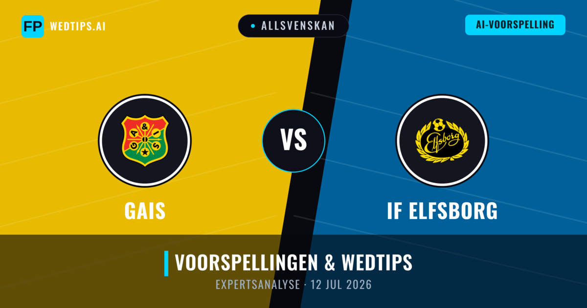 Gais vs IF Elfsborg — voorspelling en vooruitblik wedstrijd