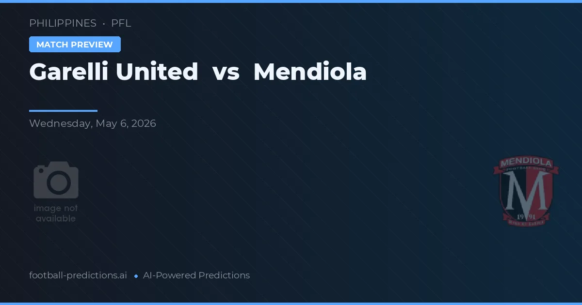 Garelli United vs Mendiola — voorspelling en vooruitblik wedstrijd