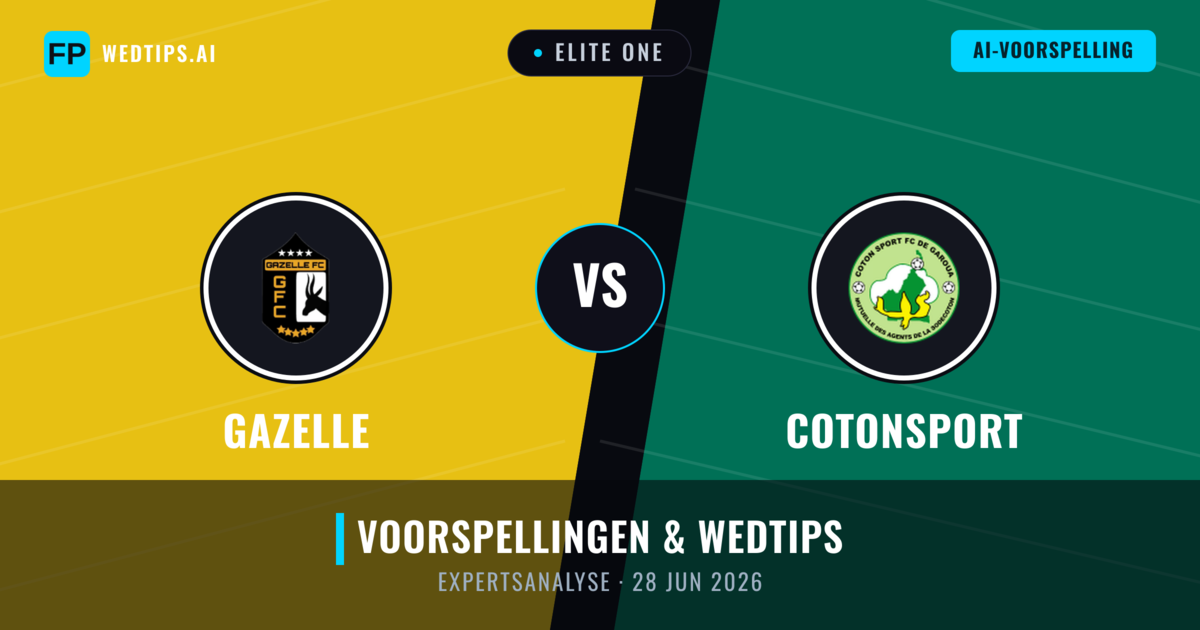 Gazelle vs Cotonsport — voorspelling en vooruitblik wedstrijd