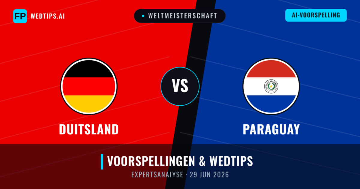Duitsland vs Paraguay — voorspelling en vooruitblik wedstrijd