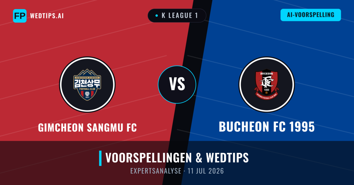Gimcheon Sangmu FC vs Bucheon FC 1995 — voorspelling en vooruitblik wedstrijd