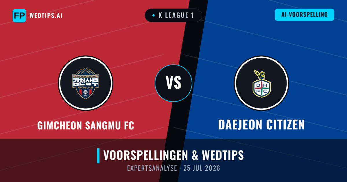 Gimcheon Sangmu FC vs Daejeon Citizen — voorspelling en vooruitblik wedstrijd