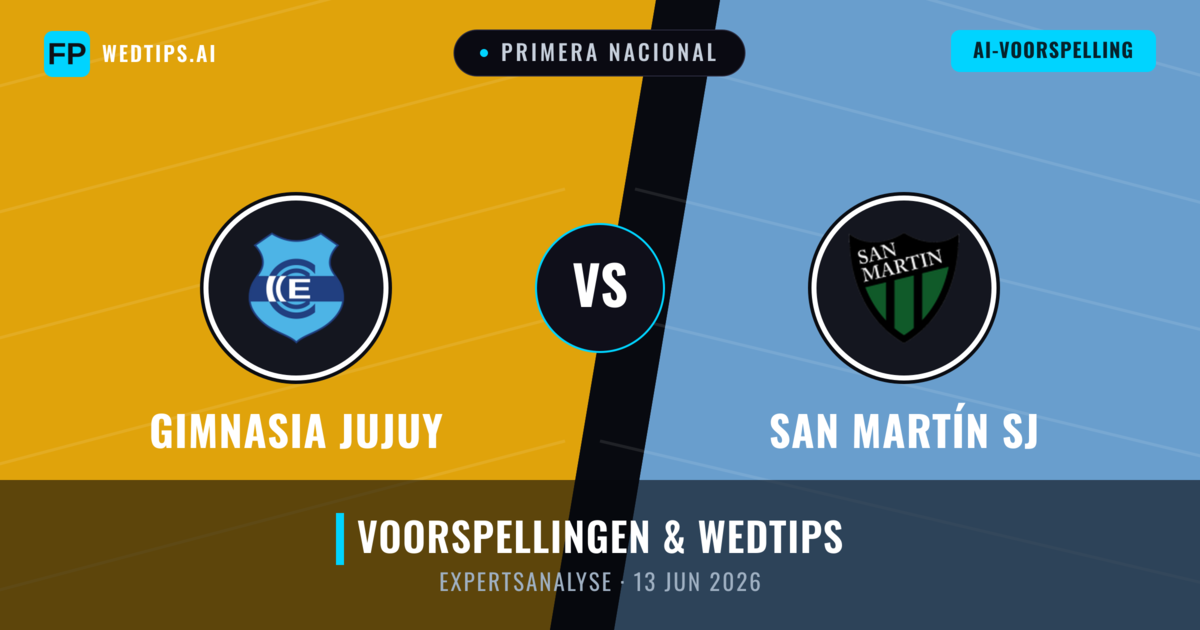 Gimnasia Jujuy vs San Martín SJ — voorspelling en vooruitblik wedstrijd