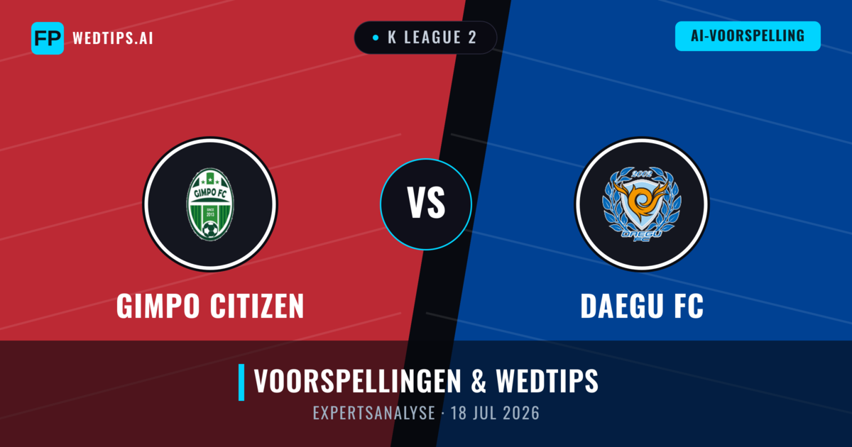 Gimpo Citizen vs Daegu FC — voorspelling en vooruitblik wedstrijd