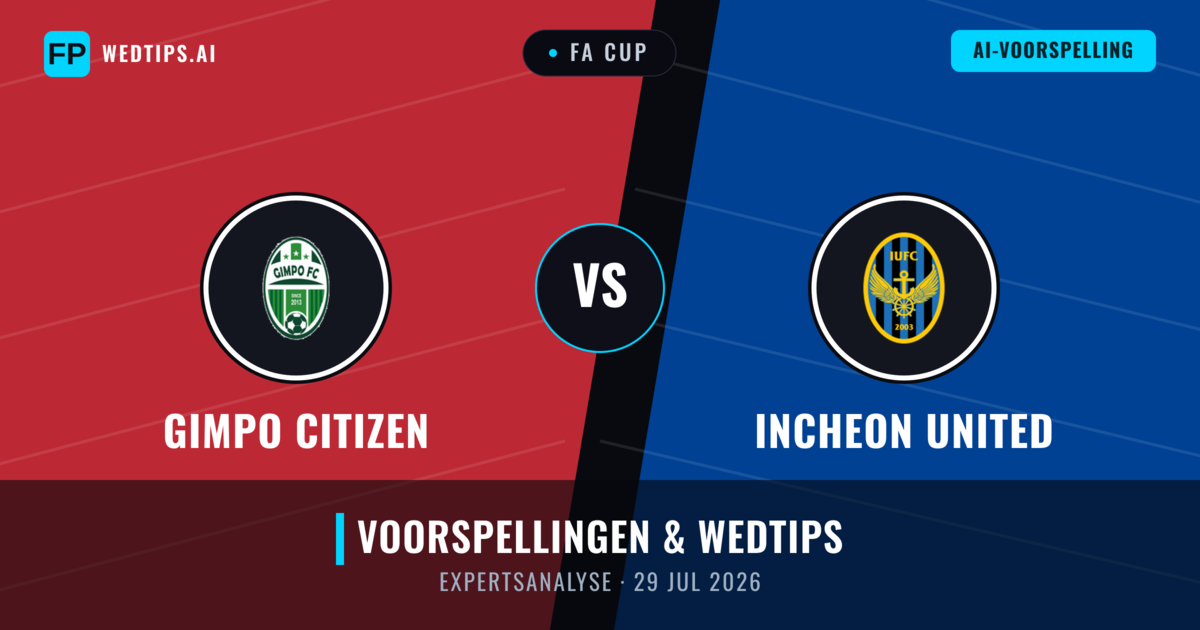 Gimpo Citizen vs Incheon United — voorspelling en vooruitblik wedstrijd