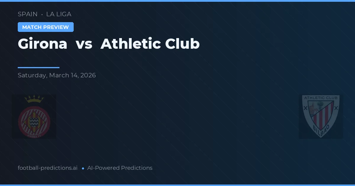 Girona vs Athletic Bilbao — voorspelling en vooruitblik wedstrijd